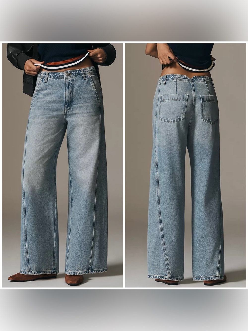 Anthropologie Light Wash Straight Leg Jeans